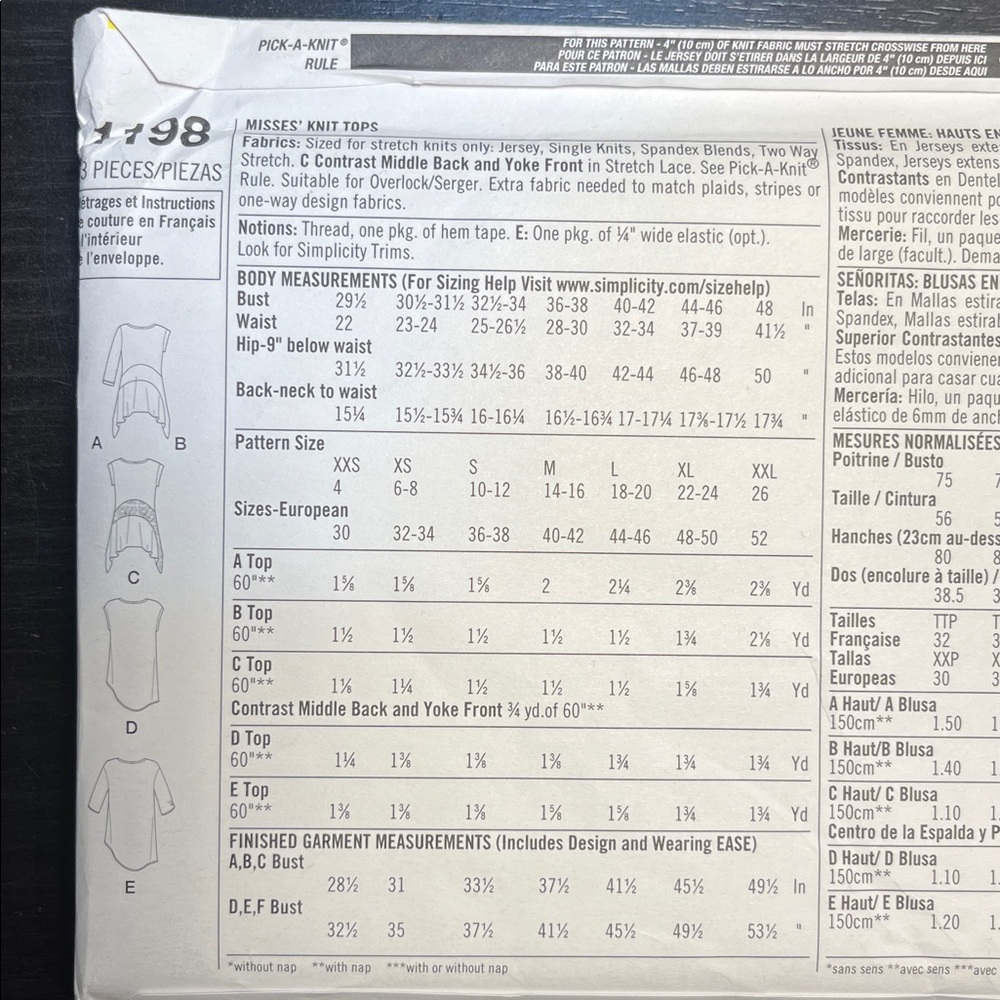 Simplicity pattern 1198 - Picture 3 of 3